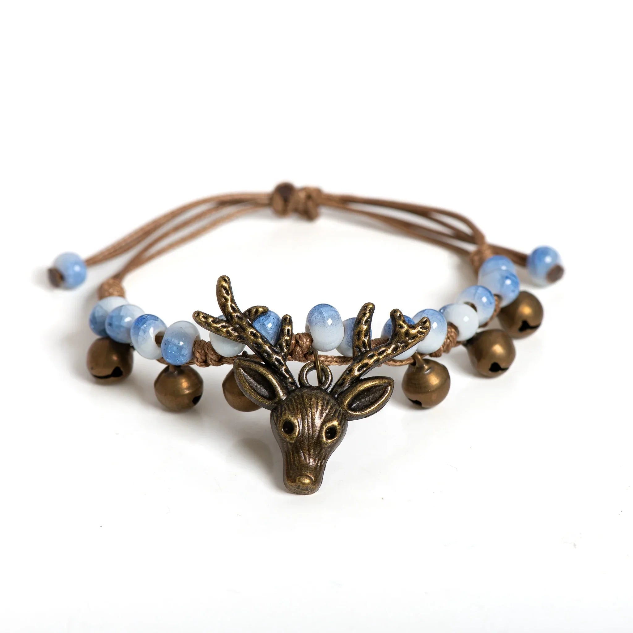Handmade Ceramic Fawn Charm Bracelet