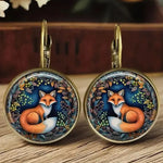 Fantastische Dieren Glass Dome Earrings