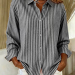 Grace striped button shirt