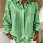 Grace striped button shirt