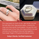 Feather From An Angel — Adjustable Memorial Ring
