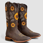 Philippa women's floral-embroidered western boots