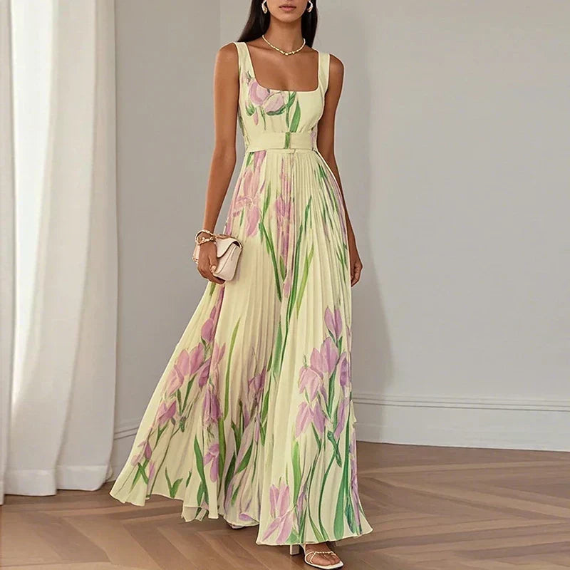 Isla floral a-line maxi dress