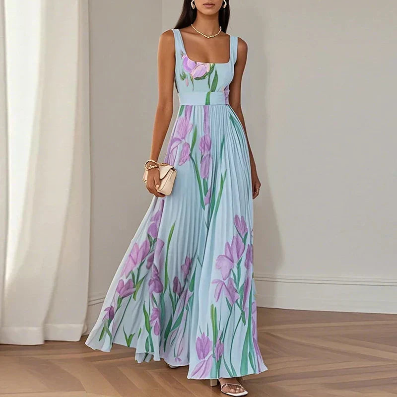 Isla floral a-line maxi dress