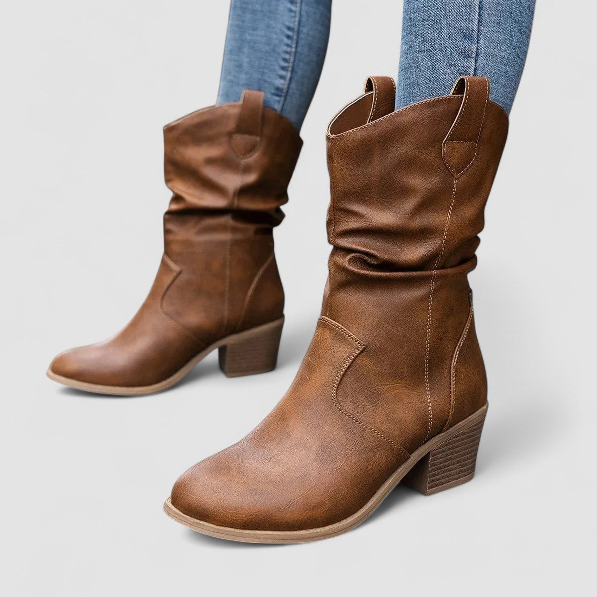 Moira women's slouch heeled boots