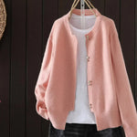 Batwing Sleeve Button Up Knit Cardigan for women, view 8
