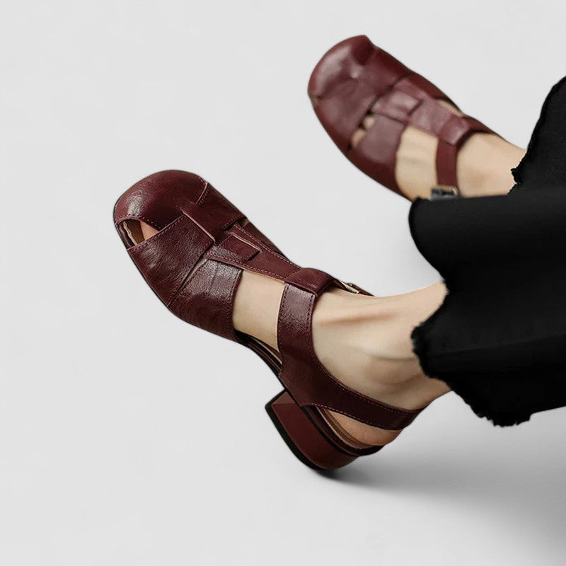 Christine women's cut-out low-heel mary jane shoes