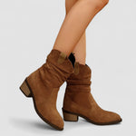 Nerissa women's slouch western ankle boots
