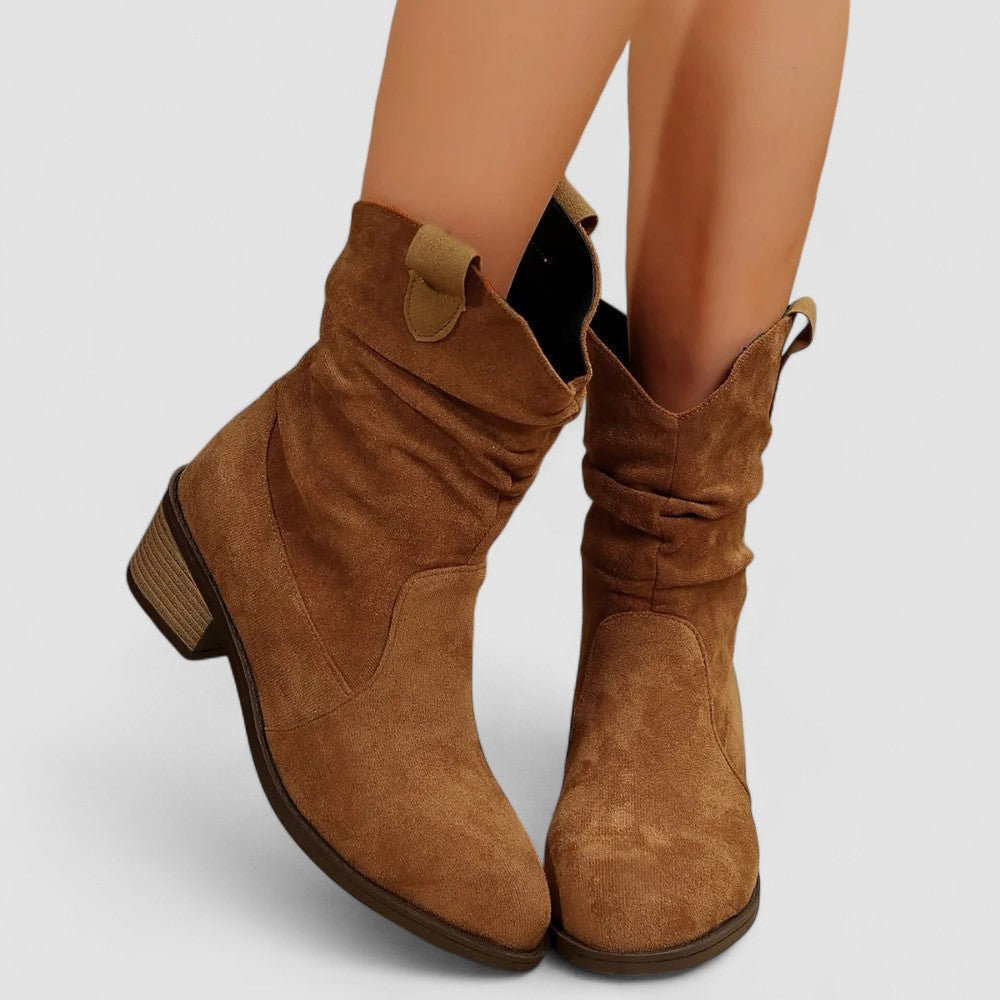 Nerissa women's slouch western ankle boots