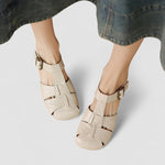 Christine women's cut-out low-heel mary jane shoes