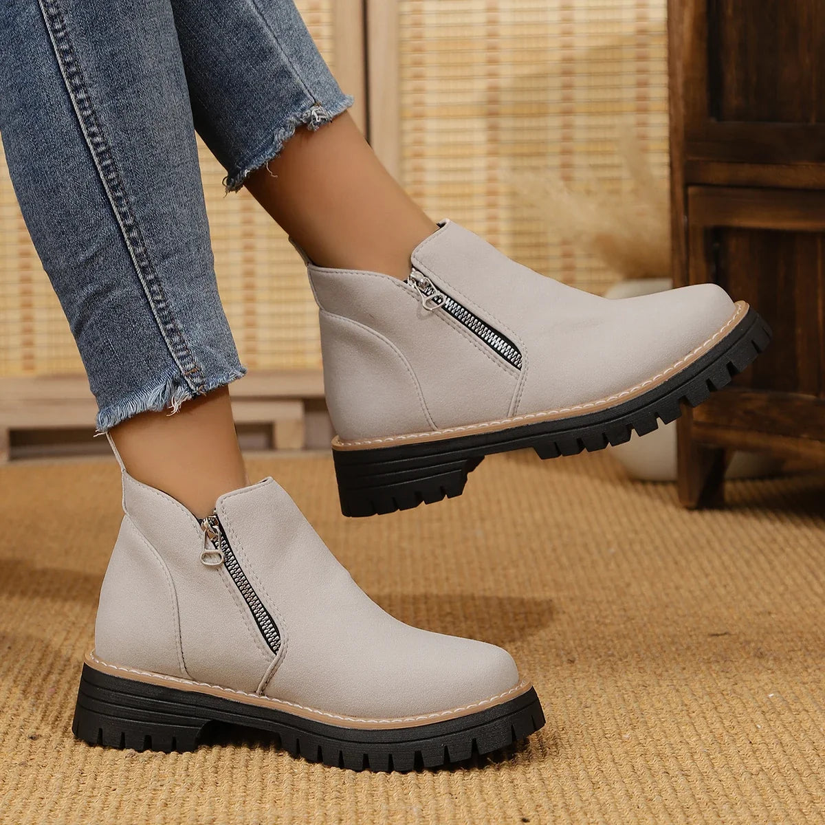 Cecilia platform ankle boots