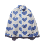 Nora women's reversible heart fleece jacket