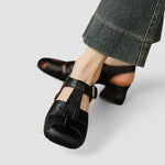 Christine women's cut-out low-heel mary jane shoes
