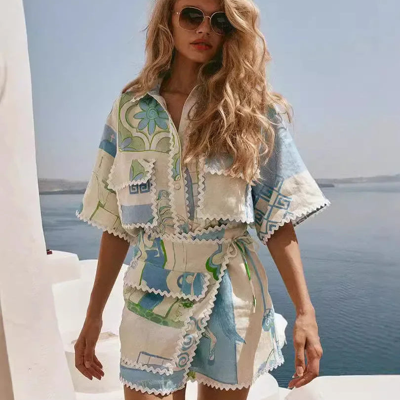 Solene - Chic Patchwork Set
