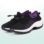 Loretta purple & black comfort shoes
