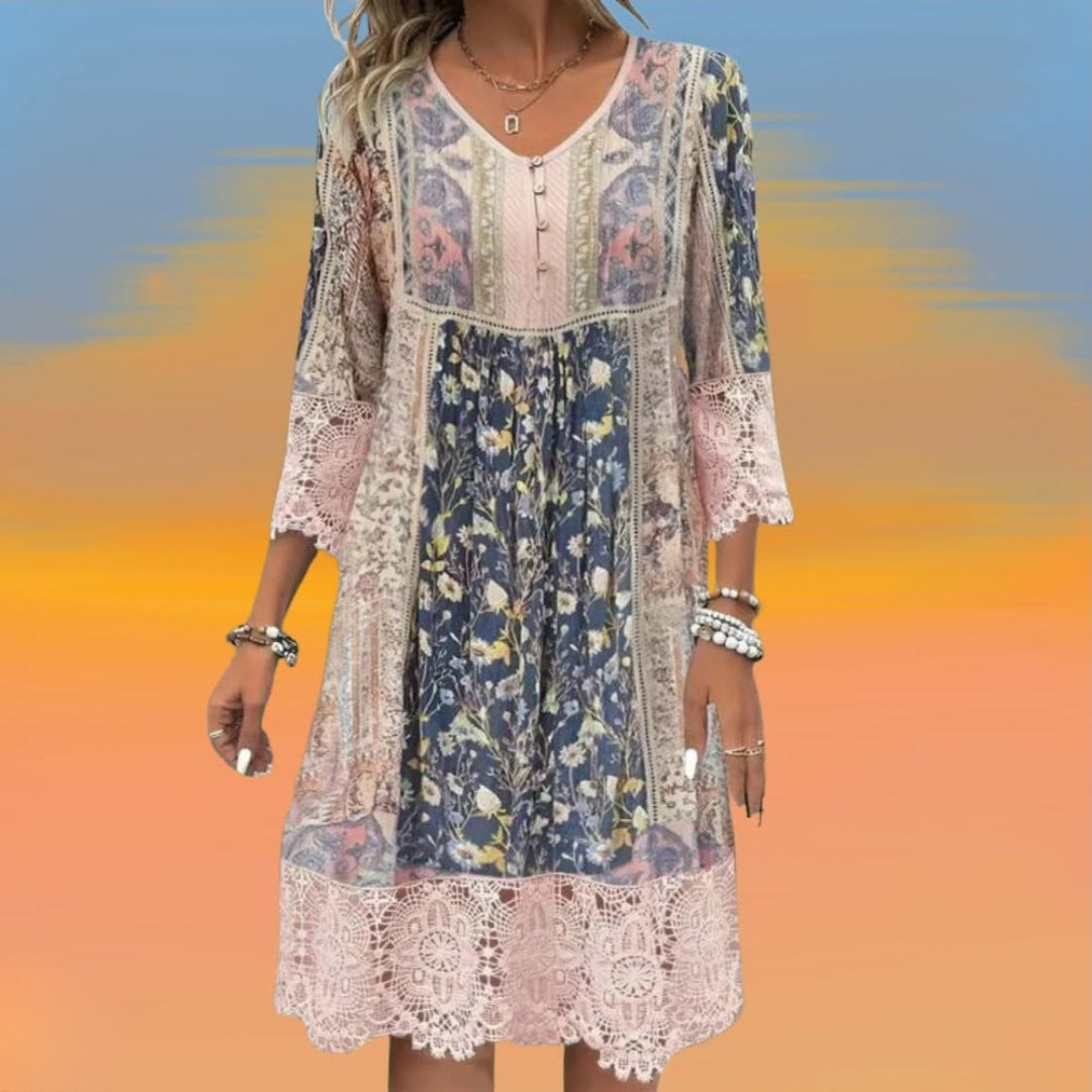 NAYA | BOHO LUXE FLUID MIDI DRESS