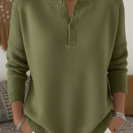 Rachel henley button jumper