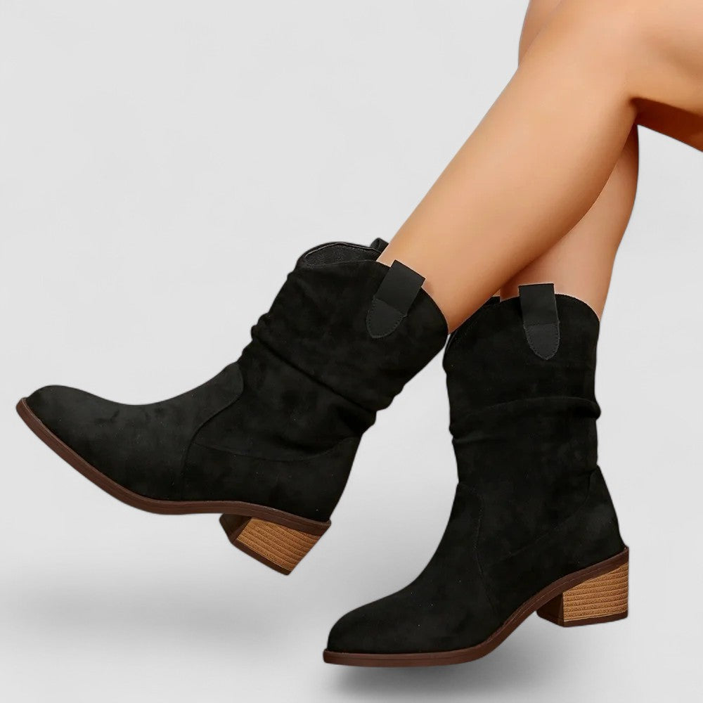 Nerissa women's slouch western ankle boots