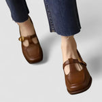 Marjorie women's square-toe t-bar flats