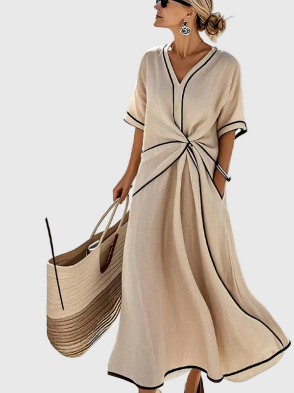 Helena | Draped Maxi Dress