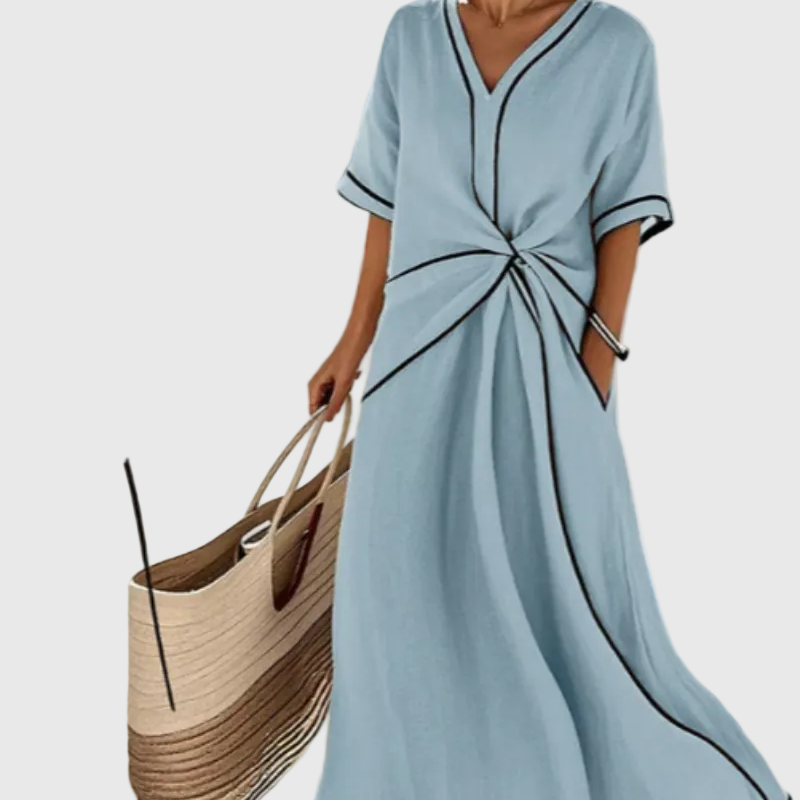 Helena | Draped Maxi Dress