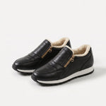 Arabella warm double-zip slip-on sneakers