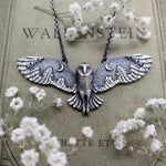Vintage Owl Moon Necklace