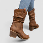 Moira women's slouch heeled boots