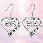 2-Piece Jewelry Set with Paw, Heart & Bone Charms