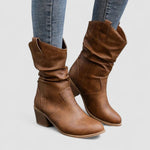 Moira women's slouch heeled boots