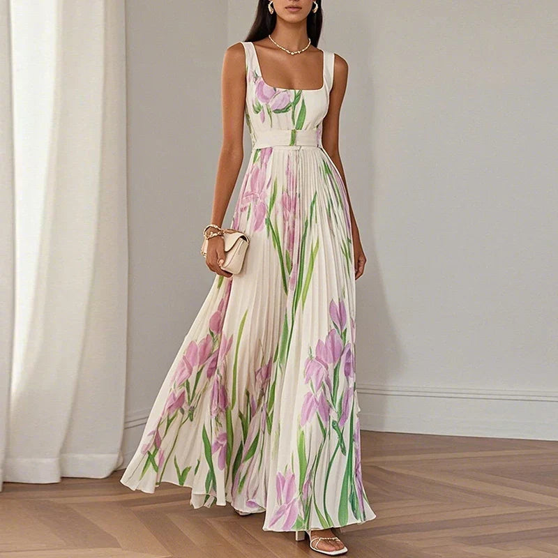 Isla floral a-line maxi dress