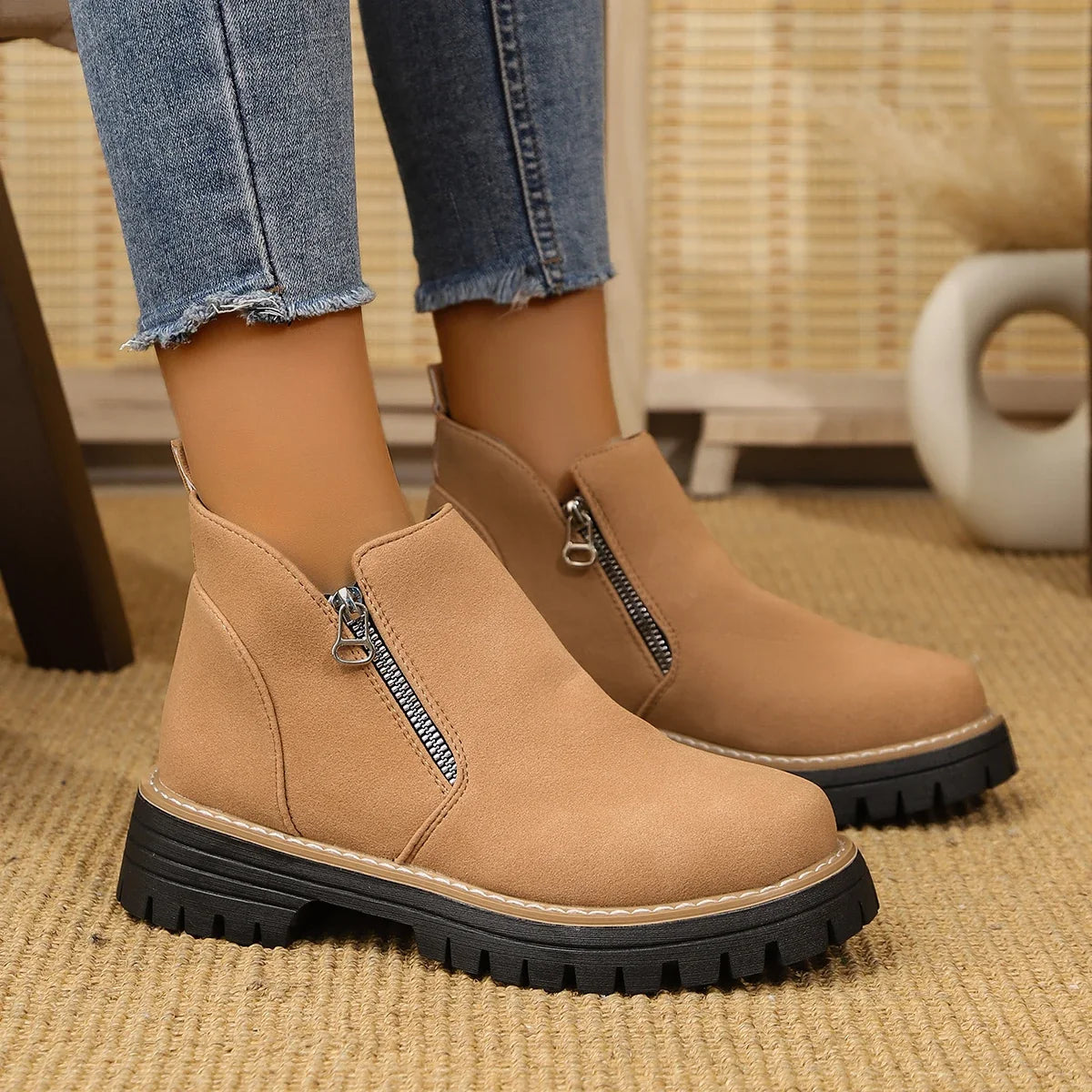 Cecilia platform ankle boots