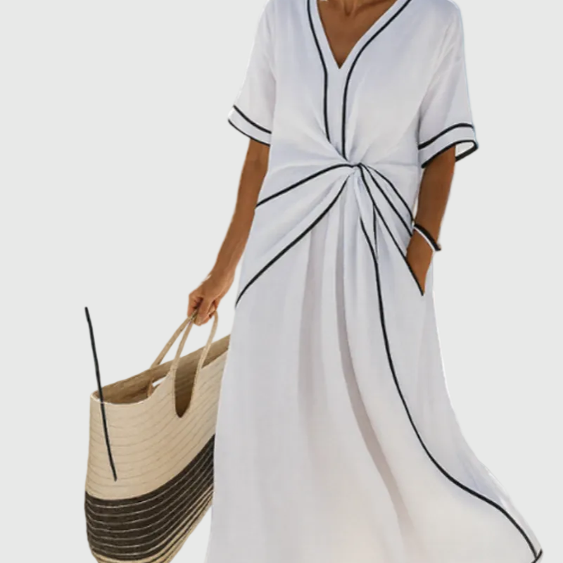 Helena | Draped Maxi Dress