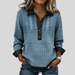 Catherine collared button sweatshirt