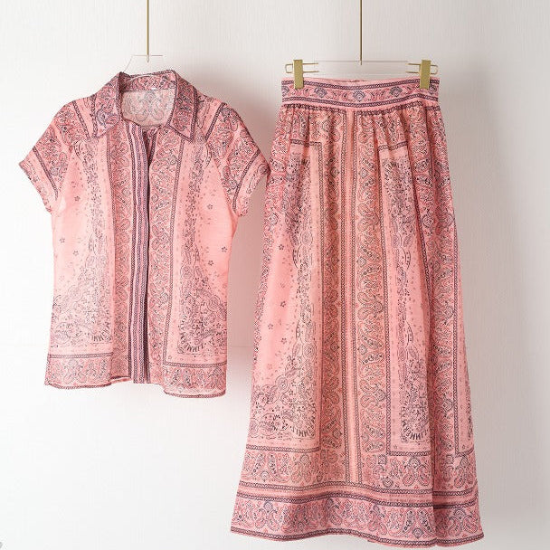 Adele - Bohemian Printed Two-Piece Set