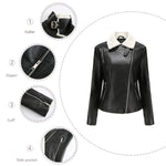 Sherpa-Lined Faux Leather Jacket for women, view 2