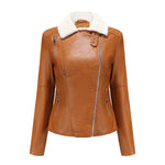 Sherpa-Lined Faux Leather Jacket for women, view 9