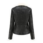 Sherpa-Lined Faux Leather Jacket for women, view 13