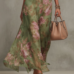 Adeline floral halter maxi dress