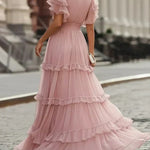 Arabella tiered ruffle maxi dress