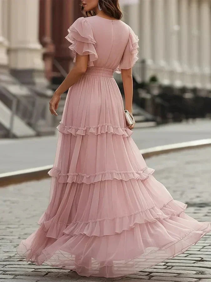 Arabella tiered ruffle maxi dress