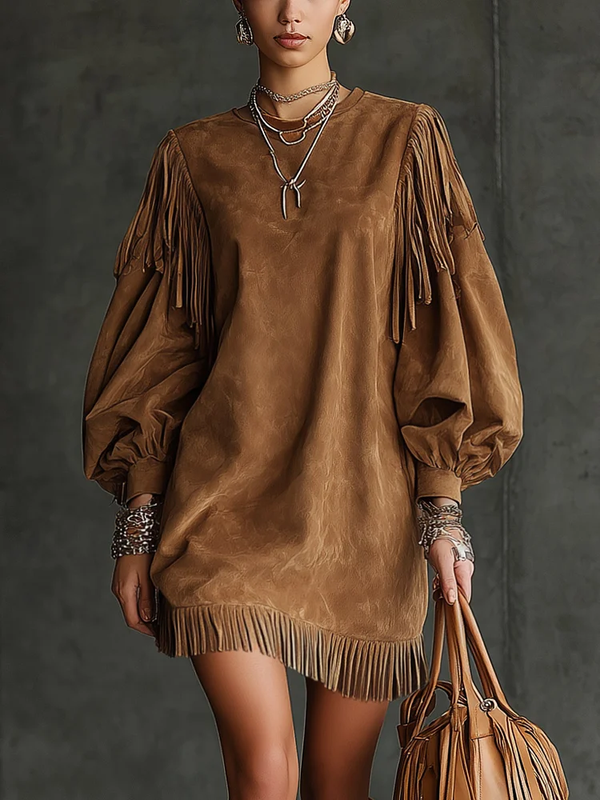 Emma | Faux Suede Mini Dress