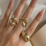 Baroque Pearl Flower Ring Collection