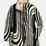 Irene women's geometric print quilted jacket