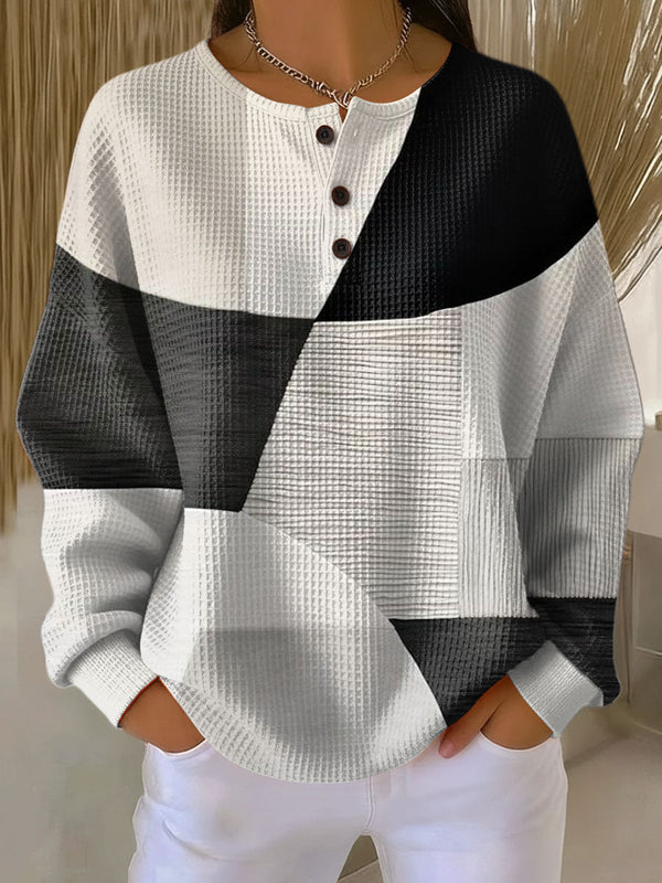Edith double-layer textured jumper