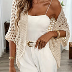 Crochet Open Front Knit Cardigan for women, view 2