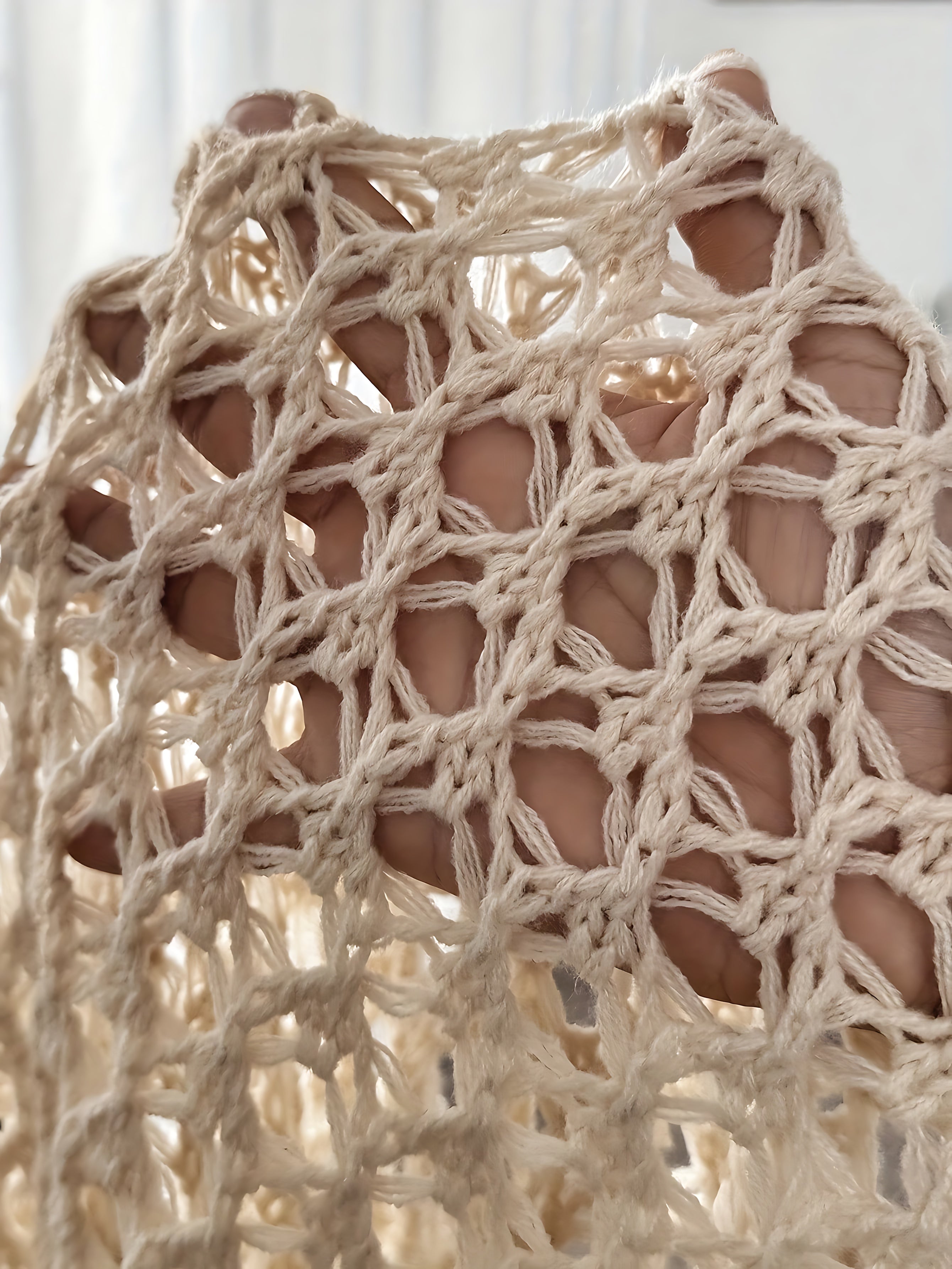 Crochet Open Front Knit Cardigan for women, view 7