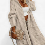 Longline Open Front Knit Cardigan for women