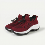 Verity black & red comfort shoes