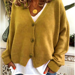 V Neck Button Up Knit Cardigan for women, view 14
